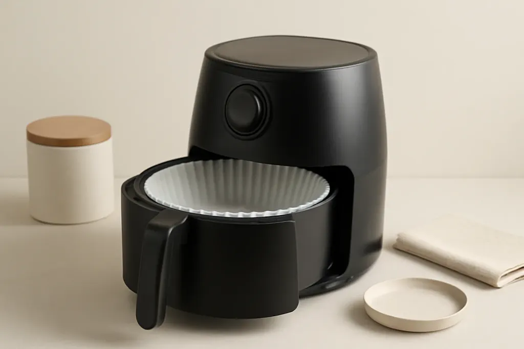 Photo illustrating air fryer liners types and tradeoffs
