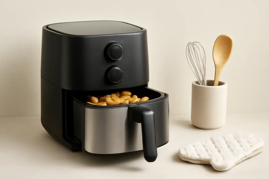 A second photo showing a related step or detail for basket vs oven-style air fryers