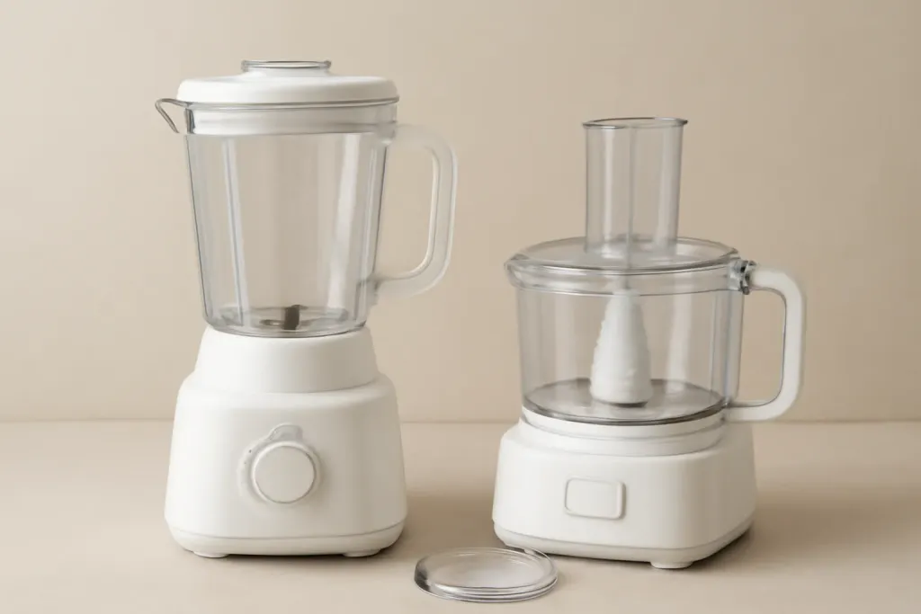 A second photo showing a related step or detail for blender vs food processor