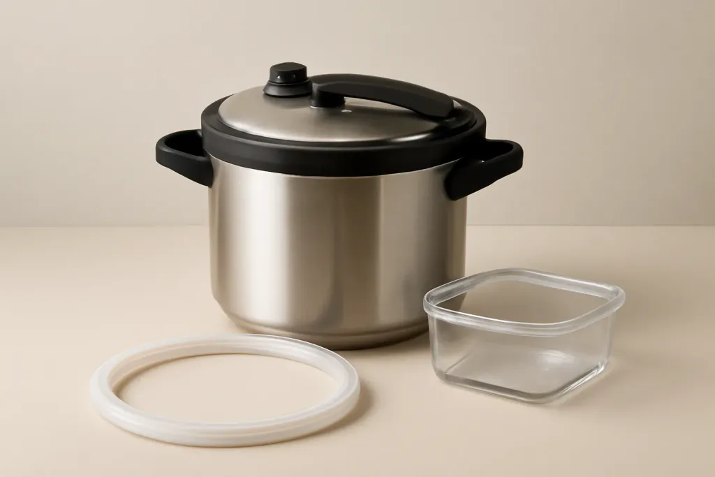 Photo illustrating pressure cooker sealing rings guide